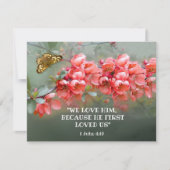 聖書日本の引用付き装飾用マリン カード (正面)