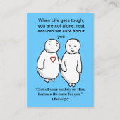 聖書気にの引用文 名刺 (正面)