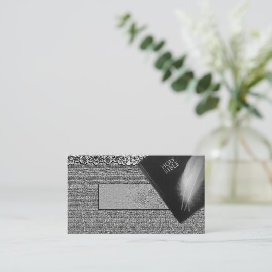 聖書牧師Church Pastor名刺 名刺 (スタンド正面)