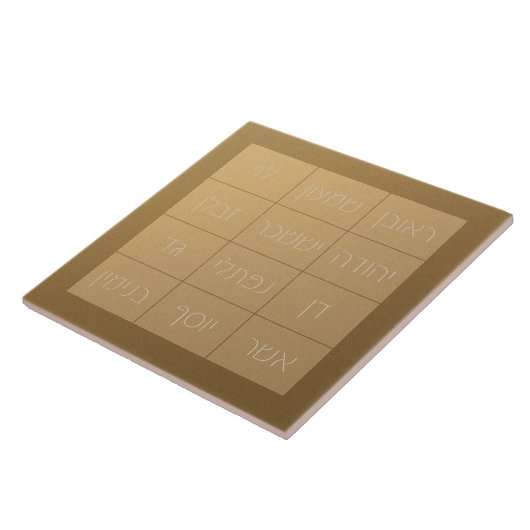 聖書的な聖霊的な胸当てをChoshen Mishpat タイル (側面)