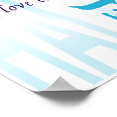 聖書的ヘブライ語とキリスト教ハレルヤプリント ポスター (角)