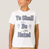 聖書的引用文少年の憎まれ Tシャツ (正面)