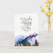 聖書的聖なる書物、 経典の水彩風景 カード (黄色い花)