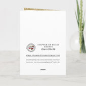 聖書確認宗教祈りの言葉金ゴールドバラ シーズンカード (裏面)