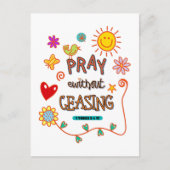 聖書祈の詩文を絶えず ポストカード (正面)