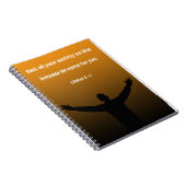 聖書第一ペテロ5 : 7 ノートブック (右側)