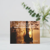 聖書箇所 ヨブ記33:14 神は語る ポストカード (スタンド正面)