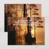 聖書箇所 ヨブ記33:14 神は語る ポストカード (正面/裏面)