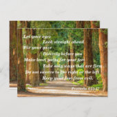 聖書箇所 箴言4:25-27 ポストカード (正面/裏面)
