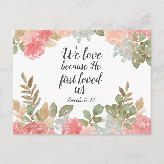 聖書箴言17:22 ポストカード (正面)