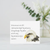 聖書聖なる書物、 経典イーグルの翼感動的 ポストカード (スタンド正面)