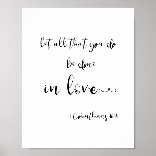 聖書聖なる書物、 経典コリントモダンミニマル ポスター (正面)