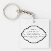 聖書聖なる書物、 経典詩篇4-1キリスト教 キーホルダー (正面)