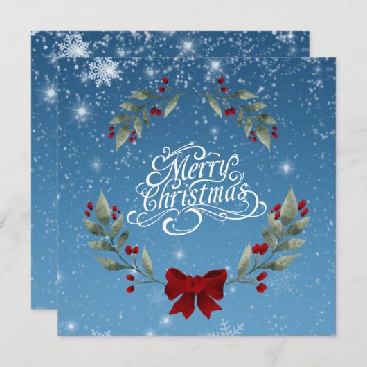 聖書聖句とともに聖降誕祭を祝う シーズンカード (正面/裏面)