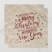 聖書聖句とともに聖降誕祭を祝う シーズンカード (正面/裏面)