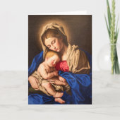 聖書聖句と写真宗教カトリックのクリスマス シーズンカード (正面)