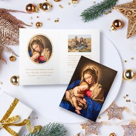 聖書聖句と写真宗教カトリックのクリスマス シーズンカード
