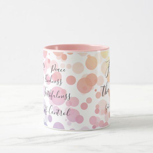 聖書聖句の果実引用文 マグカップ (中央)