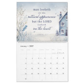 聖書聖句の美しい自然水彩カレンダー カレンダー (1月 2027)