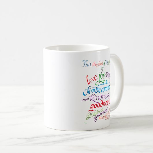 聖書聖句クリスチャンの結実 コーヒーマグカップ (正面右)