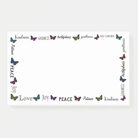 聖書聖句バタフライの果実 ポストイット (正面)