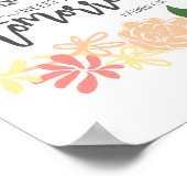 聖書聖句フラワーリースクリスチャン ポスター (角)