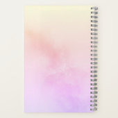 聖書聖句フローラ水色への信頼 ノートブック (裏面)