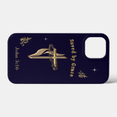 聖書聖句救by Grace Case-Mate iPhoneケース (裏面 (横))