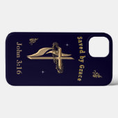 聖書聖句救by Grace Case-Mate iPhoneケース (裏面 (横))