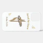 聖書聖句救by Grace Case-Mate iPhoneケース (裏面 (横))