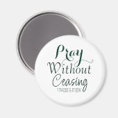 聖書聖句祈キリスト教祈りの言葉緑と白 マグネット (正面/裏面)