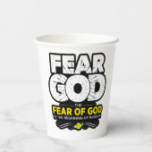 聖書聖句素晴らし付きクリスチャン杯紙杯 紙コップ (裏面)