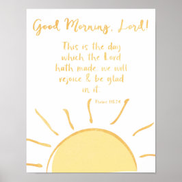 聖書聖句詩篇と共に主よ ポスター