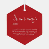 聖書聖句 ガラスオーナメント (裏面)