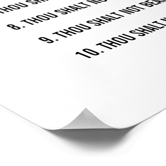 聖書聖書聖書十戒 ポスター (角)