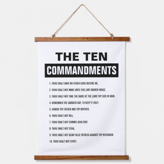 聖書聖書聖書十戒 吊り下げ型タペストリー (正面)
