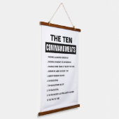 聖書聖書聖書十戒 吊り下げ型タペストリー (傾斜あり)