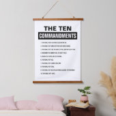 聖書聖書聖書十戒 吊り下げ型タペストリー (寝室)