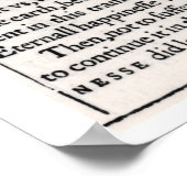 「聖書聖書」の献納ページ ポスター (角)