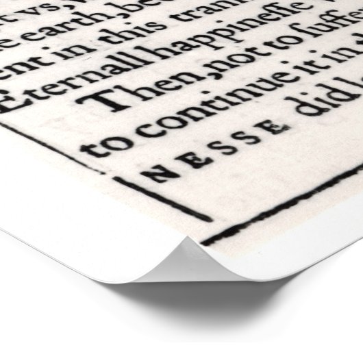 「聖書聖書」の献納ページ ポスター (角)