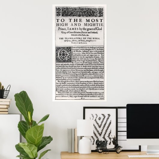 「聖書聖書」の献納ページ ポスター (ホームオフィス)