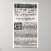 「聖書聖書」の献納ページ ポスター (正面)