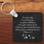 聖書詩カスタムキリスト教贈与キーチェーン キーホルダー (正面)