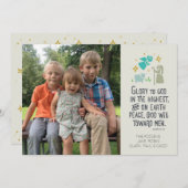 聖書詩付き宗教写真クリスマスカード シーズンカード (正面/裏面)