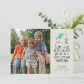 聖書詩付き宗教写真クリスマスカード シーズンカード (スタンド正面)