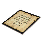 聖書詩-大きな陶瓦 タイル (側面)