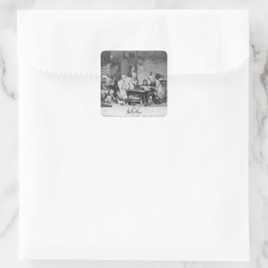 聖書読の内容 スクエアシール (バッグ)