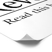 聖書読の啓示3:20 ポスター (角)