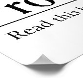 聖書読の箴言31:30 ポスター (角)