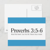 聖書読の諺3:5-6 ポストカード (正面/裏面)